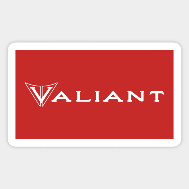 Valiant Badge (1963 - White) Magnet by jepegdesign